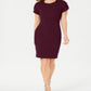 Vestido Calvin Klein Feminino Liso Bainha Roxo Tamanho 12