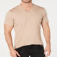 Camiseta masculina mesclada INC International Concepts marrom tamanho médio