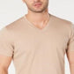 Camiseta masculina mesclada INC International Concepts marrom tamanho médio