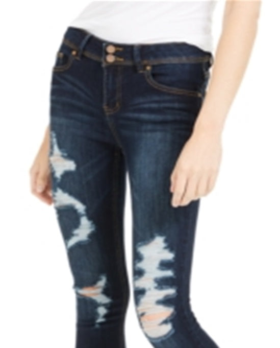 Calça jeans rasgada Curvy Indigo Rein Junior, azul, tamanho 1