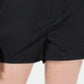 Shorts chino femininos Maison Jules com frente lisa, preto, tamanho 14