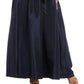 Vestido feminino R &amp; M Richards com alças finas, decote em V, comprimento total, formal, cintura império, azul, tamanho 12