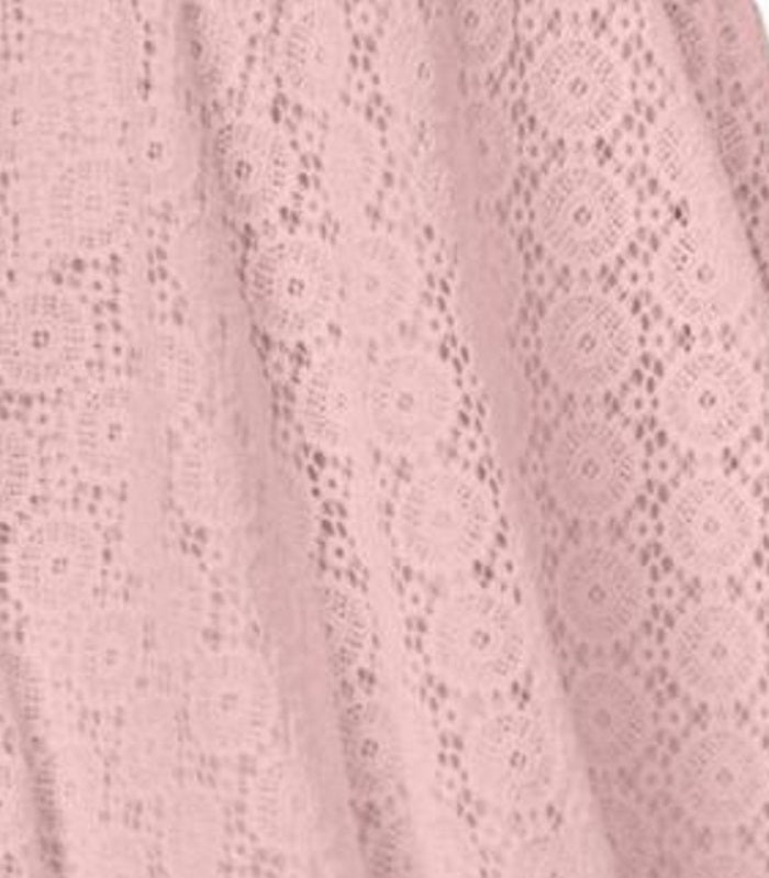 Vestido feminino Charter Club com ajuste evasê e renda, rosa, tamanho médio