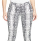Calça jeans skinny estampada perfeita feminina William Rast, branca, tamanho 25