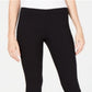 Calça social feminina com franjas e stretch, da INC International Concepts, preta, tamanho 14