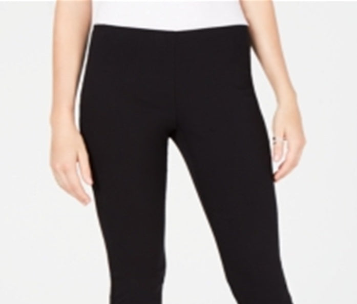 Calça social feminina com franjas e stretch, da INC International Concepts, preta, tamanho 14
