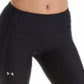 Calça de compressão Under Armour HeatGear Shine Ankle Crop Feminina, Preta, Tamanho Grande