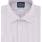 Camisa social xadrez Eagle Masculina Classic Regular Fit, sem passar a ferro, gola elástica, vermelha, tamanho 32x33