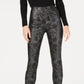 Calça Skinny Inc com Estampa de Cobra Preta Tamanho 0