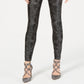 Calça Skinny Inc com Estampa de Cobra Preta Tamanho 0