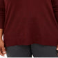 Karen Scott Suéter Feminino Gola V Vermelho Tamanho 1X