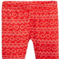 Calça jogger de algodão com estampa Fair Isle da First Impressions para bebês meninas, vermelha, tamanho 0 a 3 meses