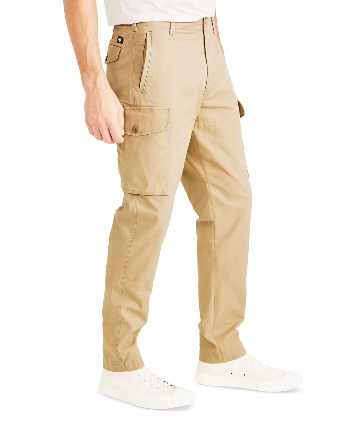 Calça cargo urbana masculina Dockers Alpha Slim Fit marrom tamanho 34x32