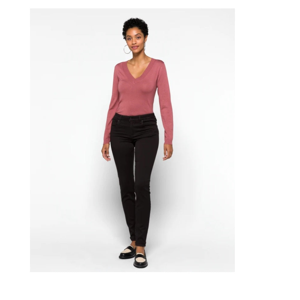 Calça jeans skinny feminina Emma com revestimento azul STS - preta, tamanho 28
