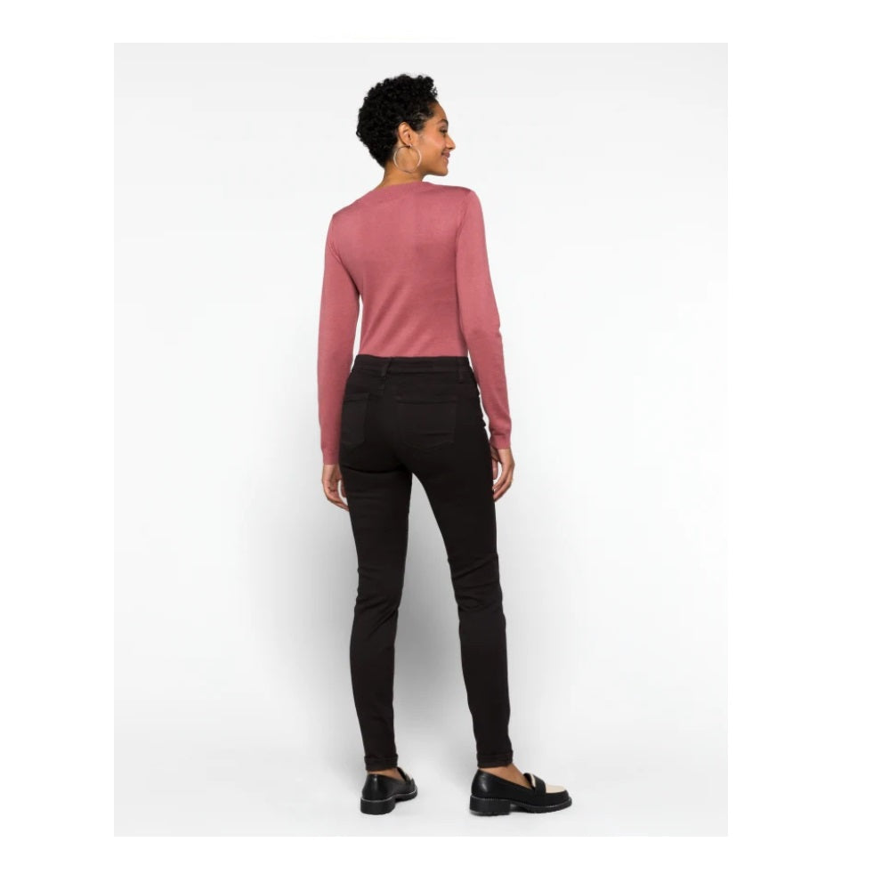 Calça jeans skinny feminina Emma com revestimento azul STS - preta, tamanho 28