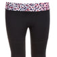 Leggings Ideology Big Girl's Colorblocked Animal Print Rosa Tamanho X-G