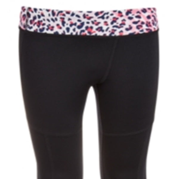 Leggings Ideology Big Girl's Colorblocked Animal Print Rosa Tamanho X-G