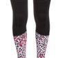 Leggings Ideology Big Girl's Colorblocked Animal Print Rosa Tamanho X-G