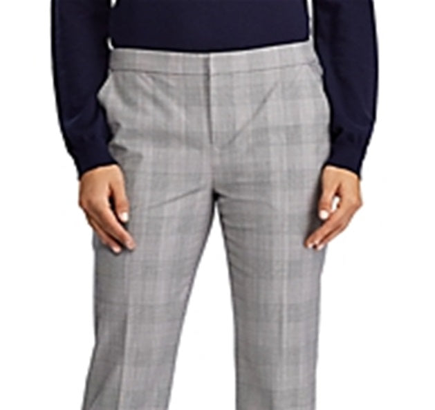 Calça Ralph Lauren Feminina de Algodão Misto Cinza Tamanho 8
