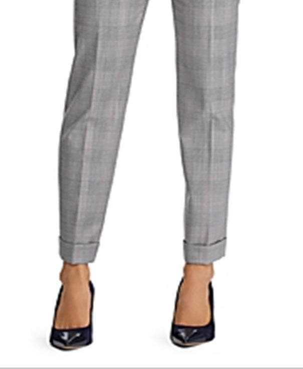 Calça Ralph Lauren Feminina de Algodão Misto Cinza Tamanho 8