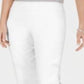 Calça Capri Feminina JM Collection com Botões e Barra Branca Tamanho Pequeno