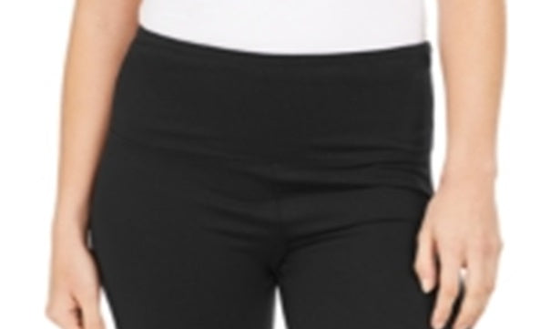 Shorts de ciclismo femininos para ioga Style &amp; Co, pretos, tamanho GG