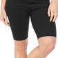Shorts de ciclismo femininos para ioga Style &amp; Co, pretos, tamanho GG