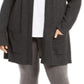 Suéter Duster com Frente Aberta Feminino Style &amp; Co Cinza Tamanho 3X