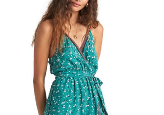 Vestido Billabong Soft Seas Feminino Verde Tamanho Médio