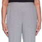Calça feminina Alfred Dunner Riverside Drive cinza tamanho 10 Petite