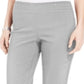 Calça curta feminina com tachas JM Collection cinza tamanho pequeno P