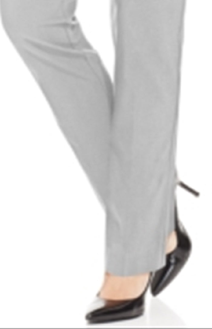 Calça curta feminina com tachas JM Collection cinza tamanho pequeno P