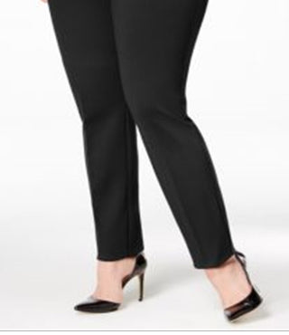 Calça Alfani Feminina Plus Hollywood Skinny Ponte Preta Tamanho 14W