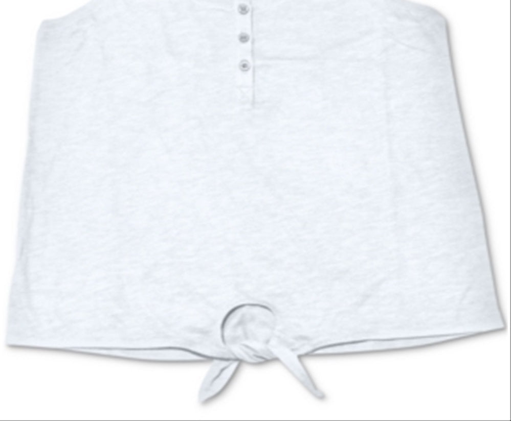 Regata Henley Feminina Style &amp; Co Branca Tamanho Pequeno X-Grande