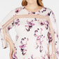 Alfani Plus Size Feminino Illusion-Trim Shift Mauve Combo 16W
