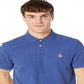 Camisa polo masculina original Penguin Donegal Daddy Regular Fit Piquet Azul Tamanho X-G