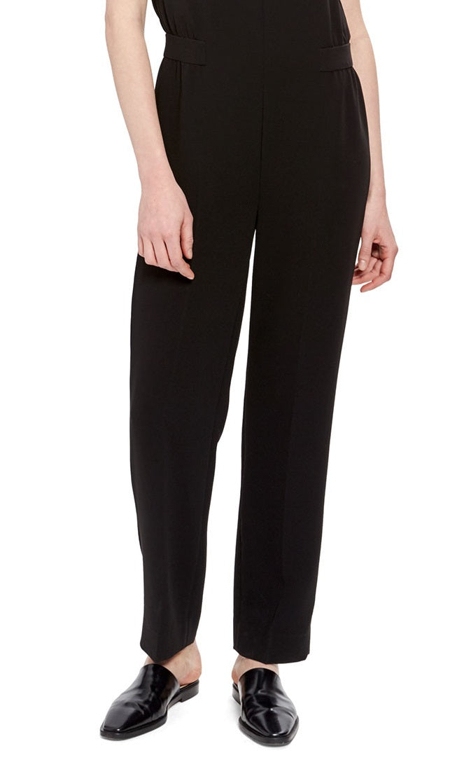 Macacão feminino Theory de crepe franzido preto tamanho 2