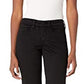 Calça jeans curta reta Marilyn feminina NYDJ, preta, tamanho 16