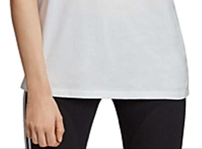 Camiseta Adidas Trefoil Feminina Branca Tamanho XS