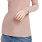 Blusa feminina de gola alta com brilho INC International Concepts, rosa, tamanho extragrande