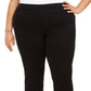 Jeans feminino estilo &amp; co plus size Ella Bootcut preto tamanho 14W