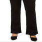 Jeans feminino estilo &amp; co plus size Ella Bootcut preto tamanho 14W