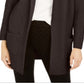 Cardigan feminino grande com bolso aplicado estilo &amp; co, marrom, tamanho pequeno GG