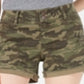 Shorts MIDI jeans desgastado com punho camuflado Vanilla Star Junior, verde, tamanho 3