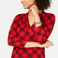 Charter Club Top feminino estampado pequeno vermelho tamanho pequeno S