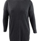 Túnica feminina plus size com costura Style &amp; Co, Create Charcoal Heather, tamanho 4X