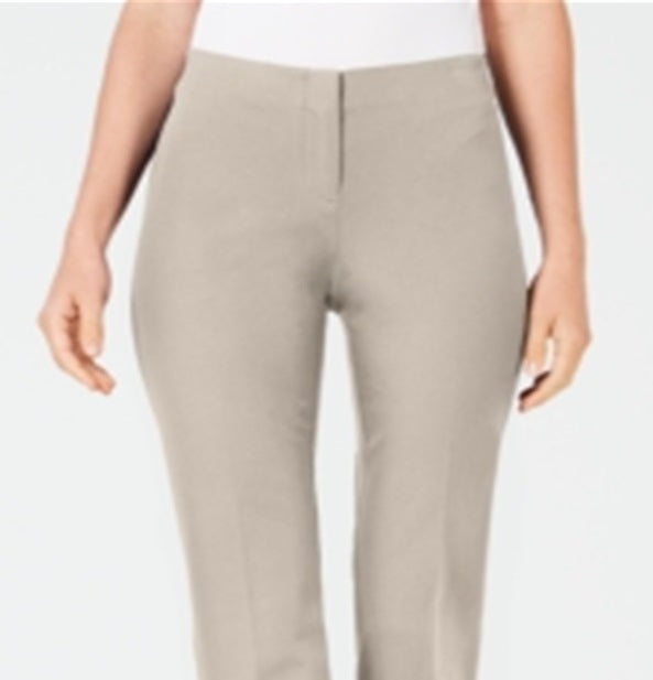Calça skinny Hollywood feminina Alfani Bi Stretch, marrom, tamanho 14, pequena