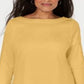 Blusa feminina Karen Scott com acabamento em renda e algodão, tamanho pequeno, amarela