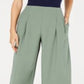 Calça Cropped Plissada Feminina Maison Jules Verde Tamanho 12