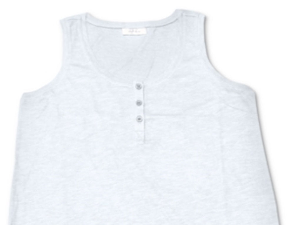 Regata Henley Feminina Style &amp; Co Branca Tamanho Pequeno Médio